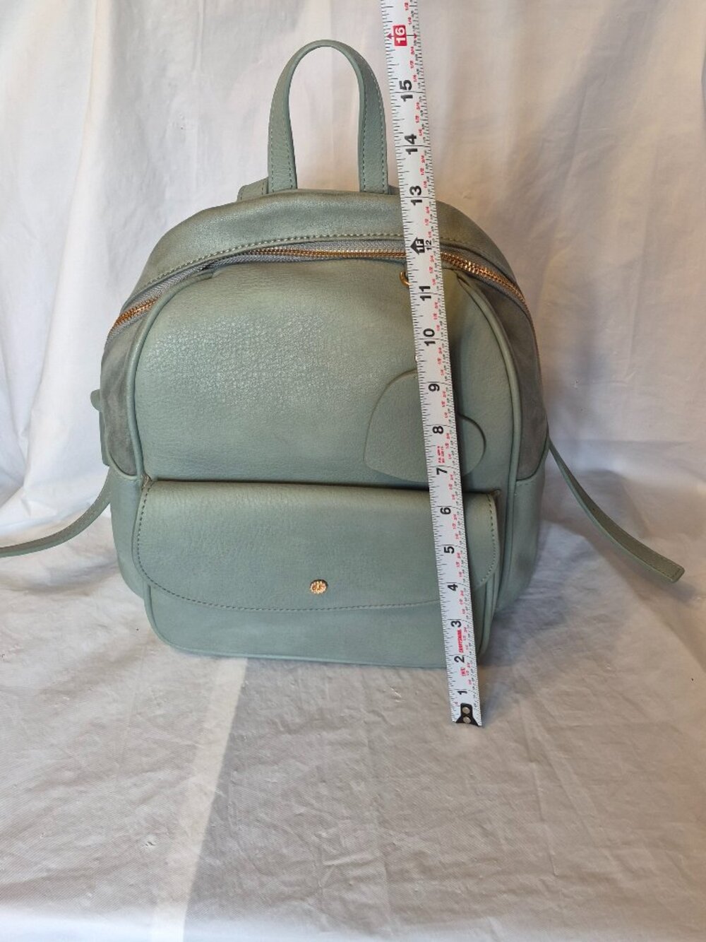 Lauren Conrad LC Faux Leather Mint Green Mini Backpack Purse - Picture 12 of 14
